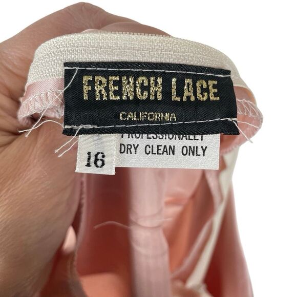 SOLD DO NOT PURCHASE Vintage 1980s French Lace Ca 2 piece Dress Women’s 6* Pink - Picture 14 of 14
